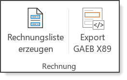 Excel-Aufma fr GAEB-Online 2025: Rechnung aus GAEB-Aufma