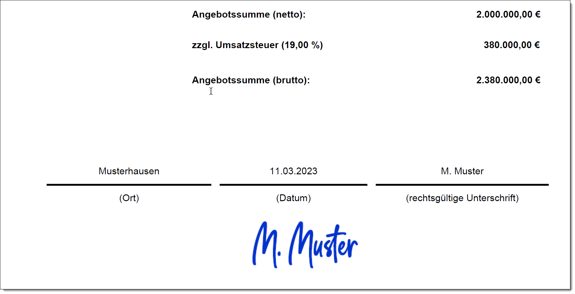 Eingescannte Unterschrift Eingescannte Unterschrift